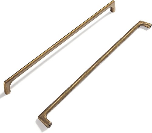 12-5/8-in , 320mm Center to Center Antique Brass Cylindrical Handle Drawer Pull 6 -Pack