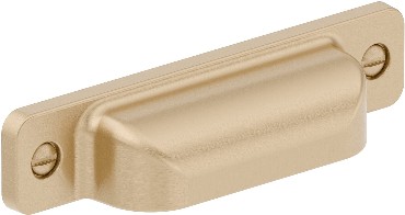 Torino 3-3/4-in , 96mm Center to Center Champagne Bronze Rectangular Cup Drawer Pull