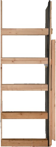 28-in x 80-in Wood and steel Pocket Door Frame with Frame and hardware