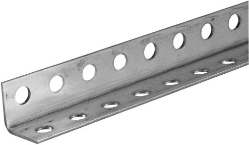 1-1/4-in W x 1-1/4-in H x 6-ft L Zinc-Plated Steel Perforated-Round Angle