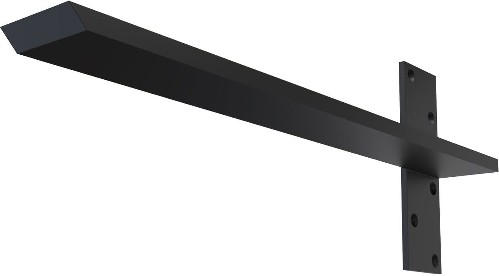 Floating Steel Heavy Duty Wall Mount 20-in x 2.5-in x 20-in Powder-coated Steel Countertop support bracket