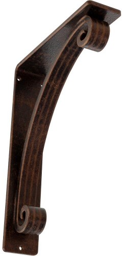 Legacy 7.5-in x 2-in x 10-in Antique copper Wrought iron Mounting bracket