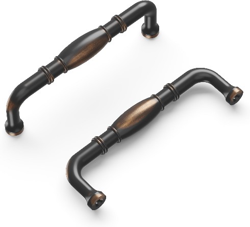 Williamsburg 3-3/4-in , 96mm Center to Center Oil-Rubbed Bronze Highlighted Arch Handle Drawer Pulls 10 -Pack