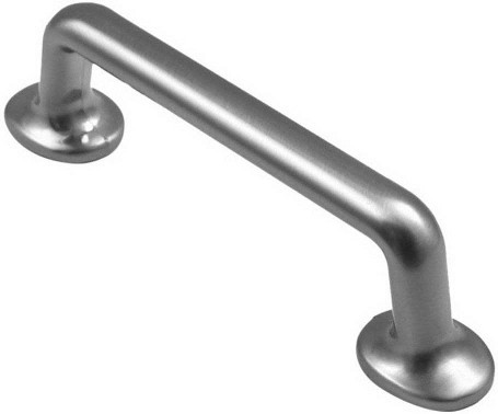 Traditional 5-in , 128mm Center to Center Satin nickel Dual Mount Cylindrical Handle Drawer Pulls
