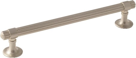 Sea Grass 6-5/16-in , 160mm Center to Center Satin Nickel Cylindrical Bar Drawer Pulls