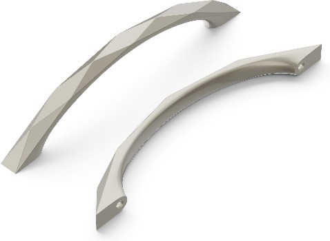 Karat 5-1/16-in , 128mm Center to Center Satin Nickel Arch Handle Drawer Pulls 10 -Pack
