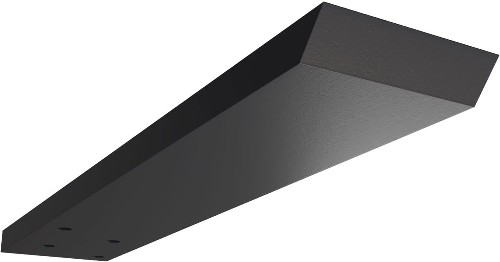 Hidden Floating Steel Heavy Duty Bracket 12-in x 2.5-in x 0.5-in Powder-coated Steel Countertop support bracket