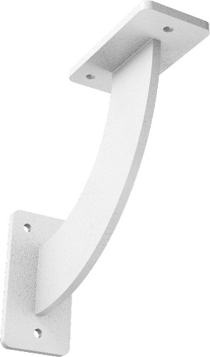 Bradford 7-in x 2-in x 7-in White Steel Countertop support bracket