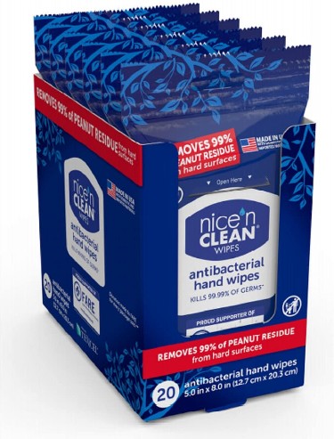 20-count Fragrance-free Hand sanitizer wipes Wipes