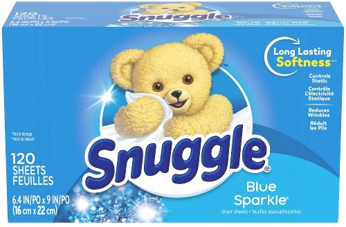 Blue Sparkle Fabric Softener Dryer sheets 120 Loads 120 -Count