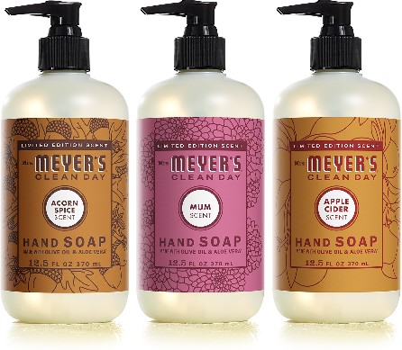 Fall Hand Soap Variety Pack - Acorn Spice, Apple Cider, and Mum Scents