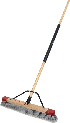24-in Poly fiber Smooth surface Shop/Garage Push Broom