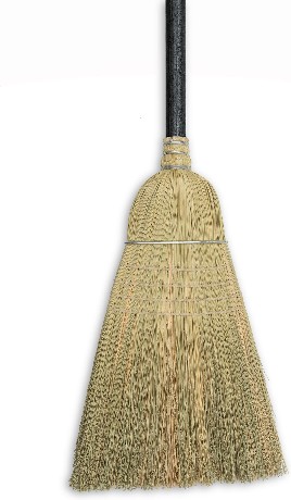 12-in Corn Multi-surface All-purpose Upright Broom