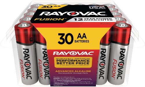 Fusion Alkaline AA Batteries ( 30 -Pack)