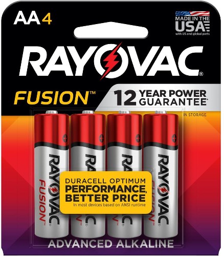 Fusion Alkaline AA Batteries ( 4 -Pack)
