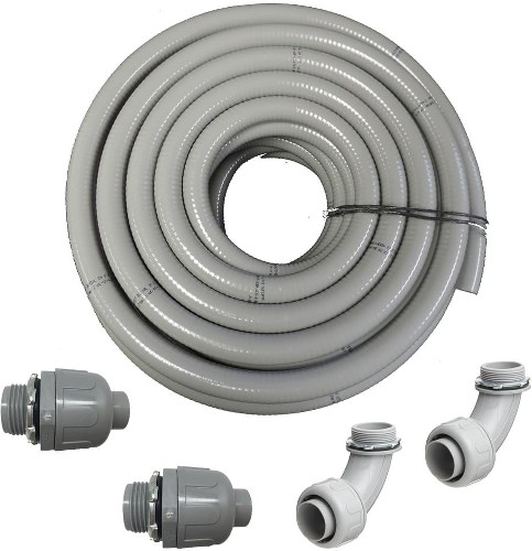 1/2-in x 100-ft Gray Liquid-tight Conduit