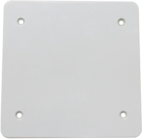 2 -Gang Square White Plastic Weatherproof Electrical Box Cover