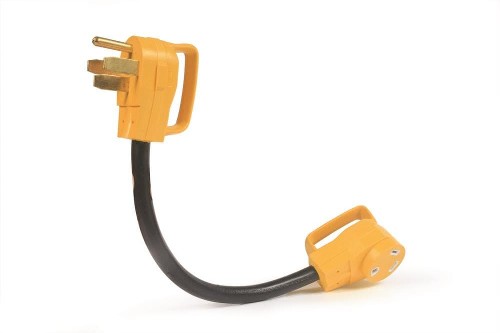 50 -Amp 3-wire grounding Single to single Yellow Basic Standard Adapter