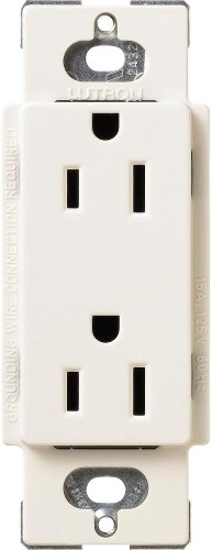 Claro 15 -Amp 120-volt Residential Decorator Outlet , Biscuit