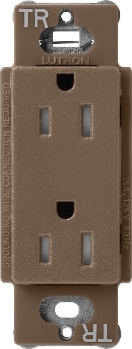 Claro 15 -Amp 125-volt Tamper Resistant Residential Duplex Outlet Receptacles , Espresso