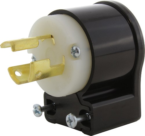 ASEL515P-G 15-Amp 125 -Volt NEMA L5-15P 3-wire grounding Heavy-duty Locking Plug , Black