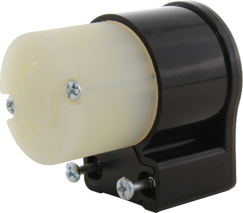 ASEL515R-G 15-Amp 125 -Volt NEMA L5-15P 3-wire grounding Heavy-duty Locking Connector , Black