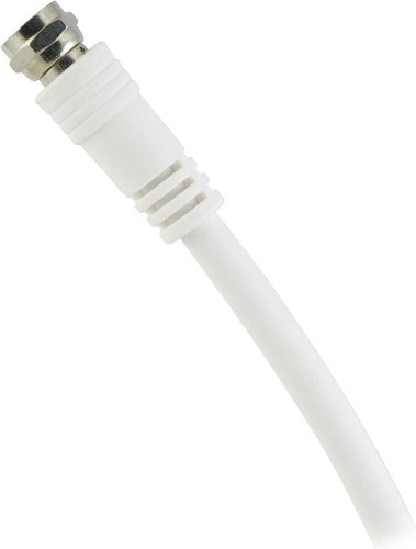 Double Shield 3-ft RG6 White Coaxial Cable ( By-the-foot )