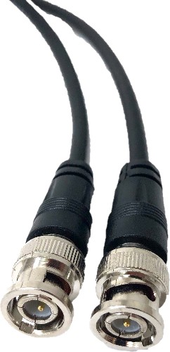 Molded Coax 3-ft RG58 Black Coaxial Cable