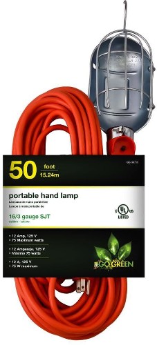 50-ft 16 / 3 Light Duty 3 Prong Orange Outdoor Extension Power Cord