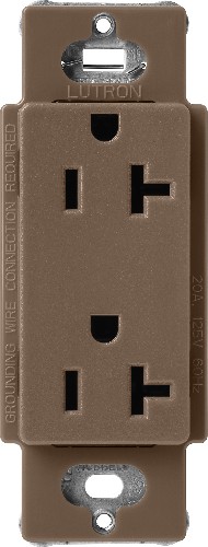 Claro 20 -Amp 120-volt Residential Decorator Outlet Receptacles , Espresso