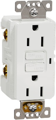 X Series 15 -Amp 125-volt Tamper Resistant GFCI Residential Decorator Outlet , Matte White