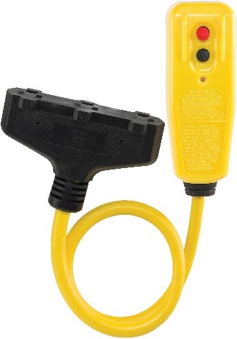 2-ft 12 / 3 3 Prong Yellow Outdoor STW Medium Duty General Extension Cord