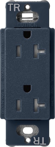 Claro 20 -Amp 125-volt Tamper Resistant Residential Duplex Outlet Receptacles , Deep Sea