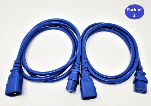 6-ft 18 / 3 Medium Duty 3 Prong Blue Indoor Extension Power Cord