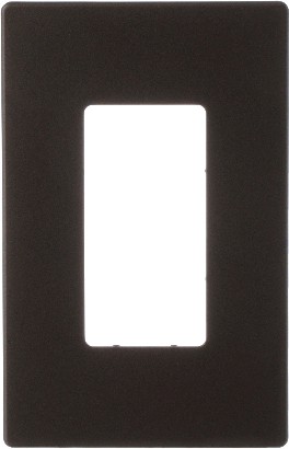 1 -Gang Midsize Size Oil-Rubbed Bronze Polycarbonate Indoor Screwless Decorator Wall Plate