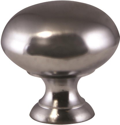 Mushroom 1-1/4-in Satin Chrome Mushroom Traditional Cabinet Knob 5 -Pack