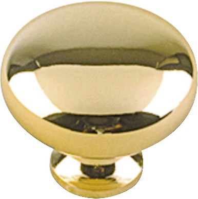 Varennes 1-1/4-in Brass Mushroom Traditional Cabinet Knob