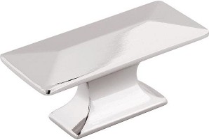 Bungalow 2-5/16-in Polished Nickel Rectangular Contemporary Cabinet Knob