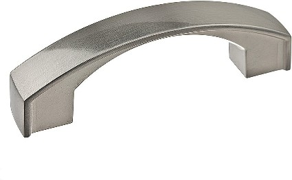 Boisbriand 3-in , 76mm Center to Center Brushed Nickel Arch Handle Drawer Pulls