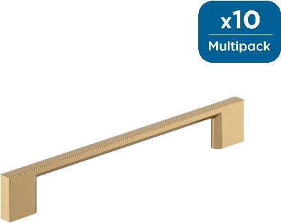 Cityscape 6-5/16-in , 160mm Center to Center Champagne Bronze Cylindrical Bar Drawer Pull 10 -Pack