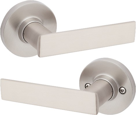 Kinross Satin Nickel Interior Hall/Closet Passage Door Handle