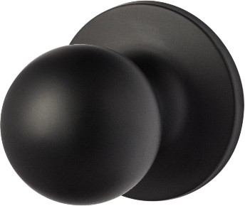 Flat Black Interior or Passage Door Knob