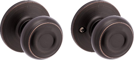 RockBrook Antique Bronze Interior or Hall/Closet Passage Door Knob