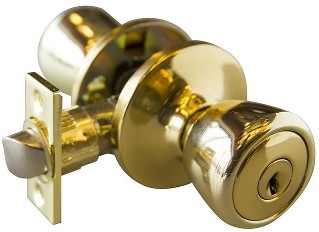 Terrace Terrace Polished Brass Interior Keyed Entry Door Knob