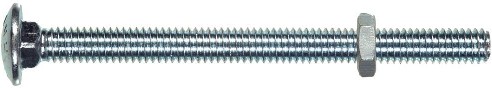 3/16-in x 4-in Zinc-plated Coarse Thread Interior Carriage Bolt 25 -Count