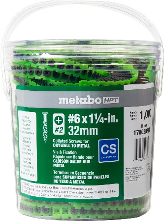 #6 x 1-1/4-in Collated Bugle Fine Thread Drywall Screws 4.3-lb ( 1000 -Pack )