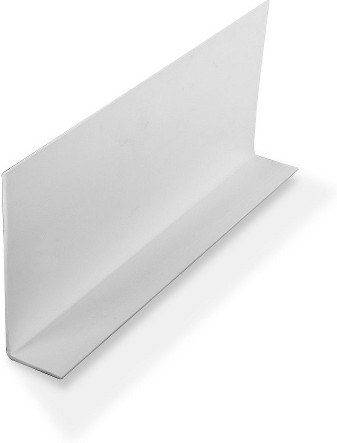 White 1-in X 3-in X 1/16-in Thick Styrene Angle Plastic Angle Moulding 48-in Lengths (Pack of 3)