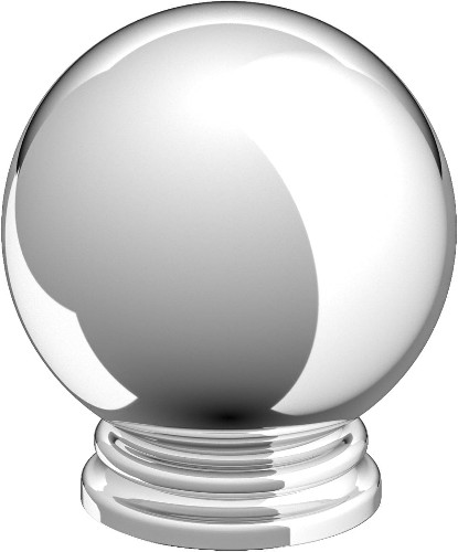 Firenze 1-3/16-in Chrome Globe Traditional Cabinet Knob