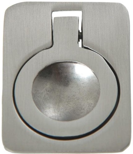 Brushed nickel Rectangular Modern Cabinet Knob