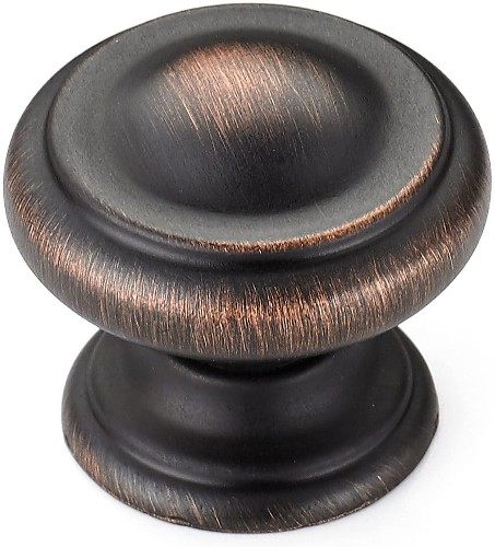 Sutton 1-3/16-in Brushed Oil-Rubbed Bronze Round Traditional Cabinet Knob